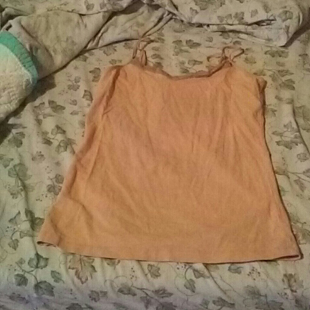 A large tank top tan